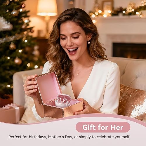 Miniatura 7 de Kinglucky Auriculares de clip mejorados, ajuste cómodo y sonido cristalino, auriculares abiertos de 50 horas de reproducción, auriculares