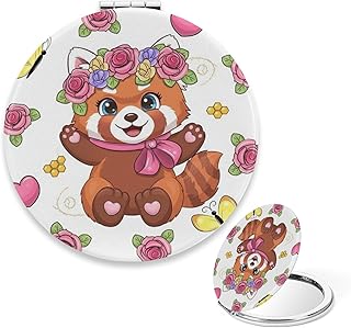 Mirror Compact for Women Purse, Cute Floral R...