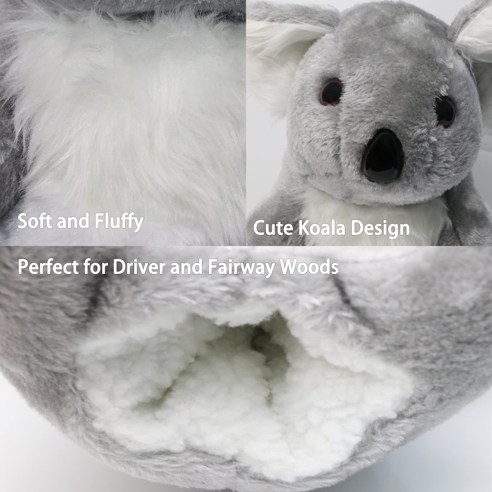 LeFeng - Copritesta da golf con animali da golf, divertente collezione per conducenti e fairway, protezione per mazze da golf carine e morbide