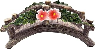 MUAMAX Fairy Garden Bridge Mini Bridge for Fairy Garden Flower Bridge Resin Arched Artificial Little Bridge Micro Landscape Garden Bridge for Dollhouse Ornaments Fairy Garden Accessories