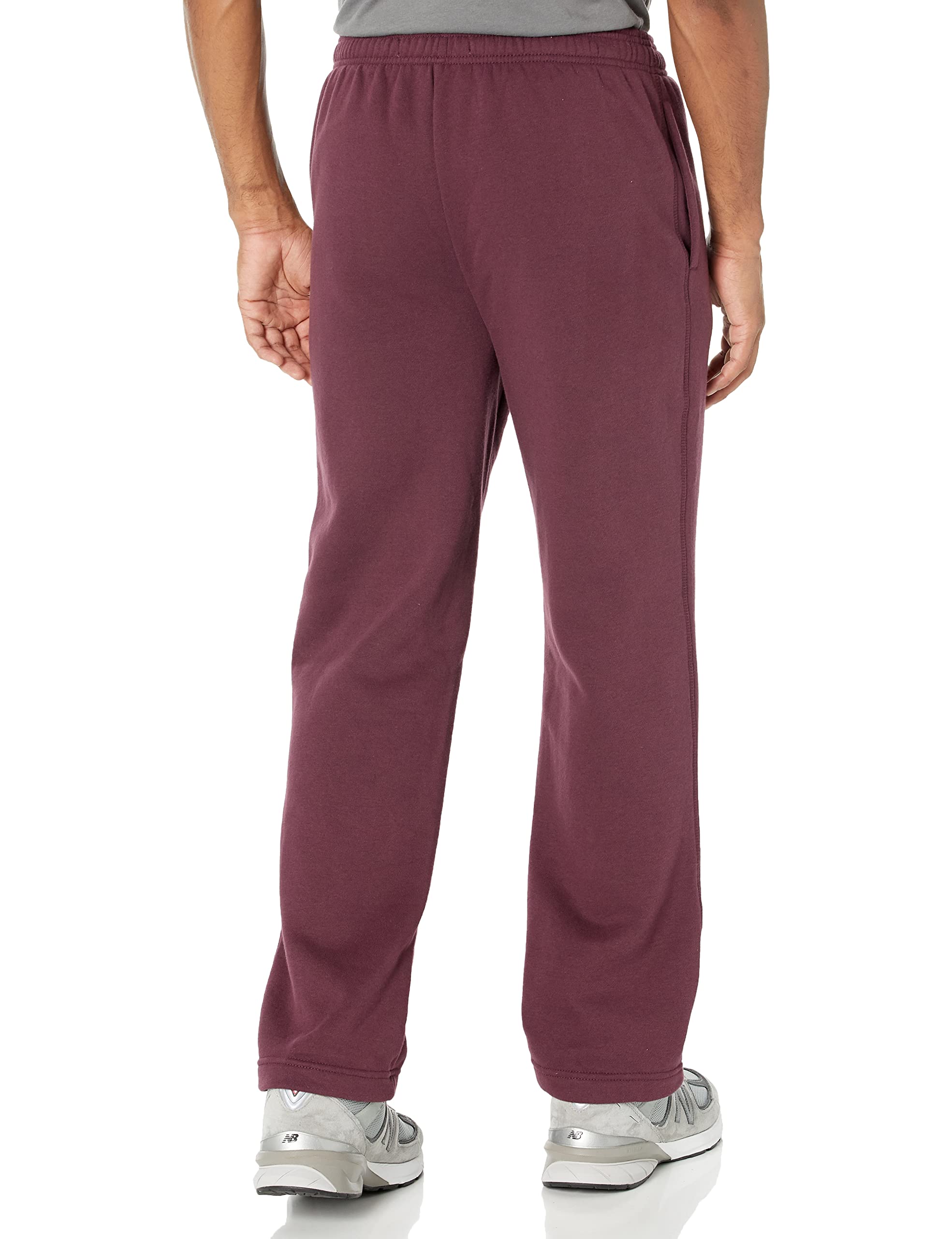 Amazon Essentials Pantaloni Sportivi in Pile con Fondo Aperto (Disponibili in Taglie Extra Forti) Uomo