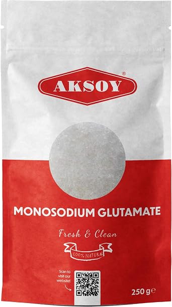 Aksoy 250g Premium MSG Monosodium Glutamate | Flavour Enhancer for Cooking, Seasoning, and Marinades for Asian Cuisine & Everyday Dishes Packaging may vary