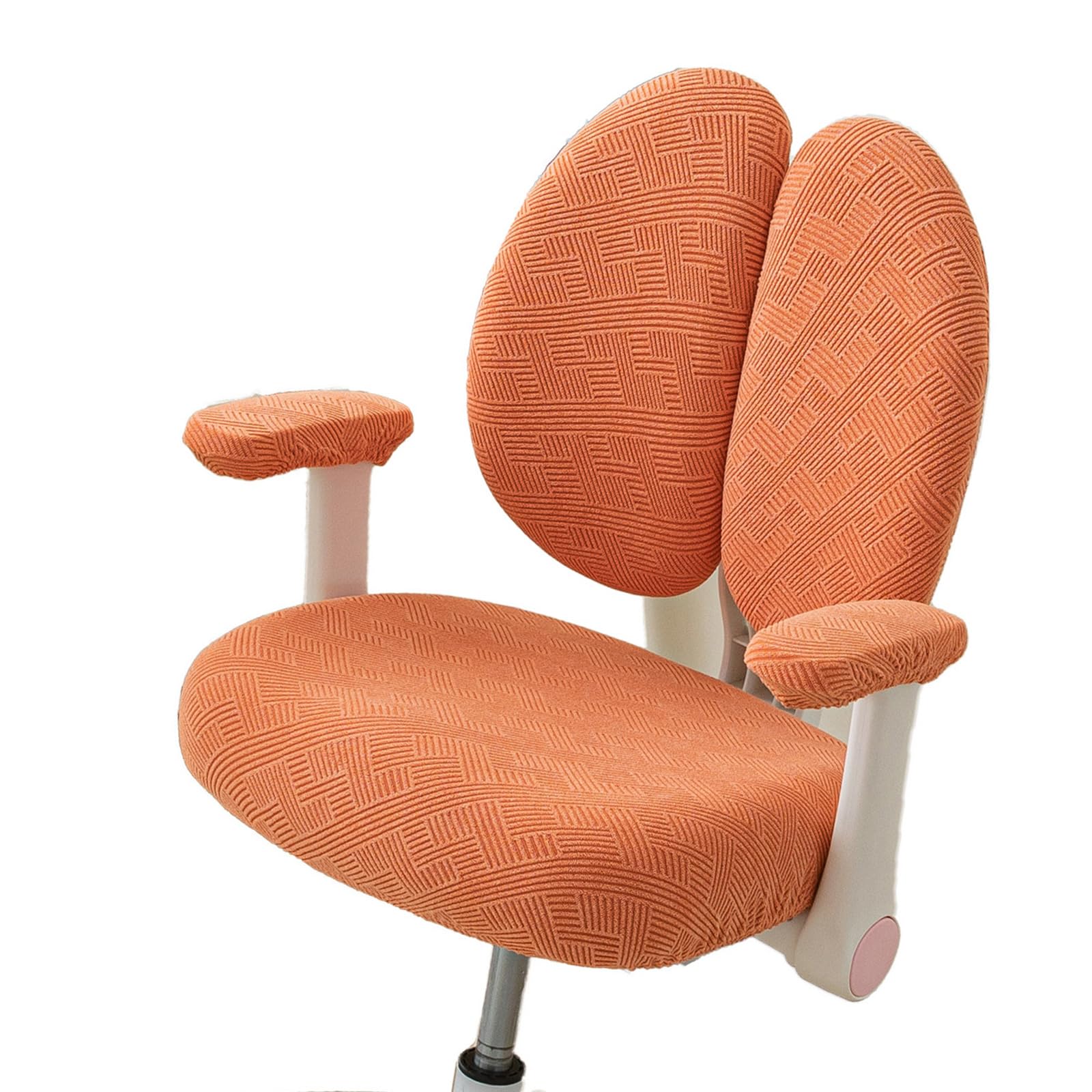 Jazuaiao Polyester Chair Cover Set Seat Cushion and Backrest Spill Resistant for Home Dining or Workspaces Dining Chair Cover Stretchable Seat and Backrest Protectors