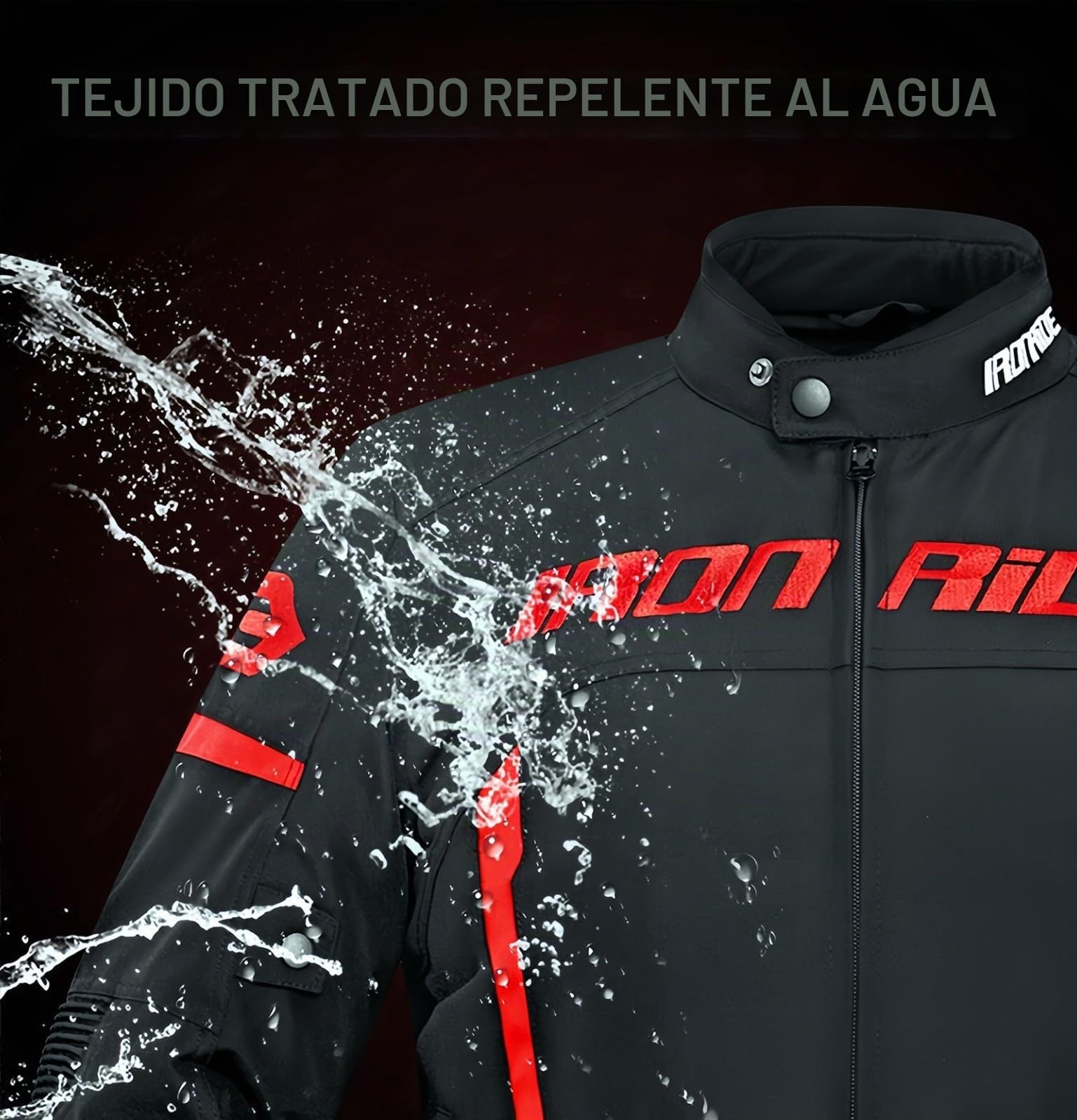 Moto Traje De Moto para Hombre Chaqueta De Moto Impermeable con Certificación CE con Armadura Extraíble Chaqueta De Verano, Pantalones De Moto Transpirables E Impermeables