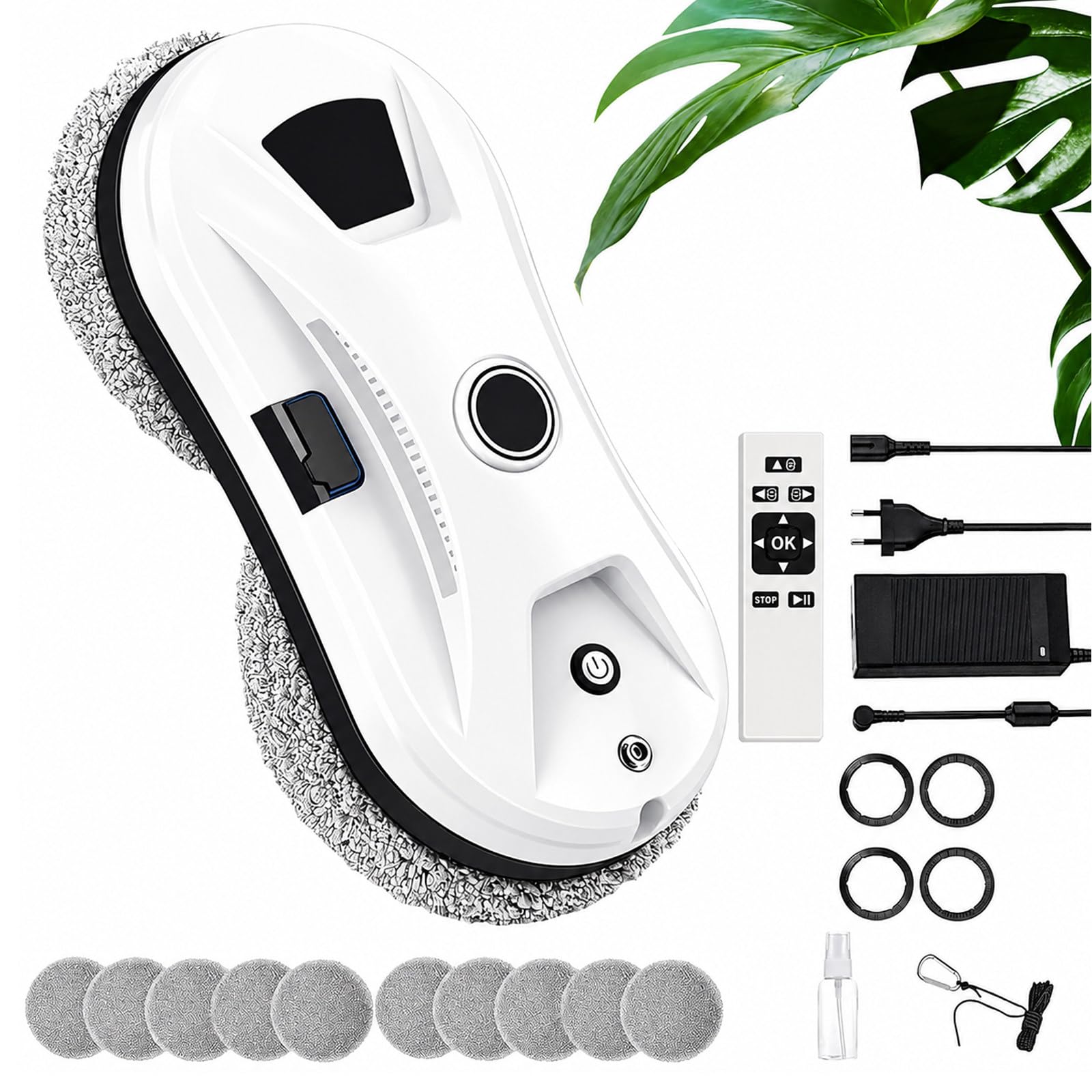 Automatyczny Inteligentny Robot Do Mycia Okien z AI Planowaniem Trasy, Ssaniem 5600Pa, Podwójnym Rozpylaniem, do Wewnątrz i Na Zewnątrz z Zraszaniem Wodą