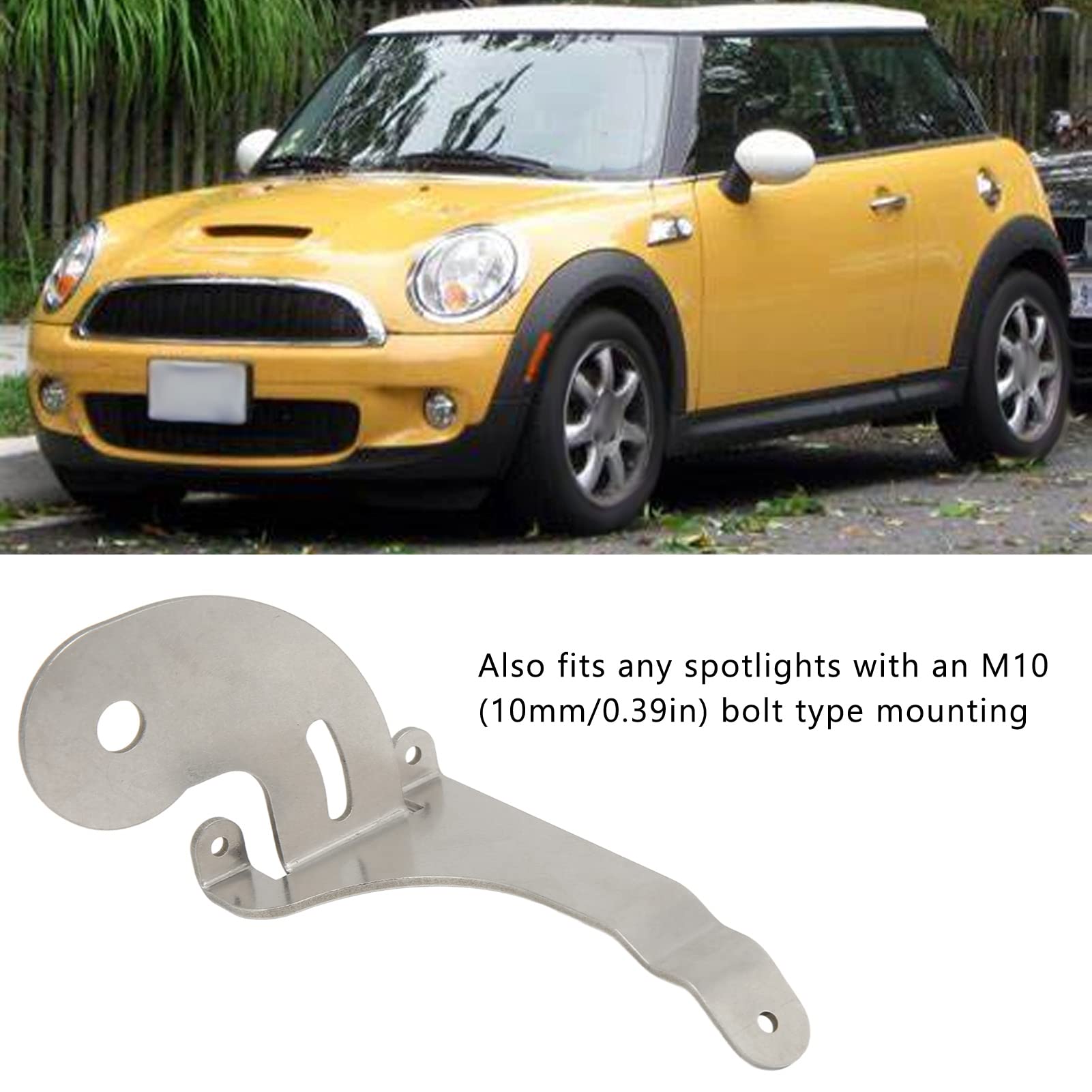 Staffa di Montaggio dei Riflettori Sostitutivi, Si Adatta a Mini R50 R52 R53 2001-2006, Lampada a Nebbia Antisciplica Regolabile Pre per Tutti i Fari Si Sollevano con Cofano