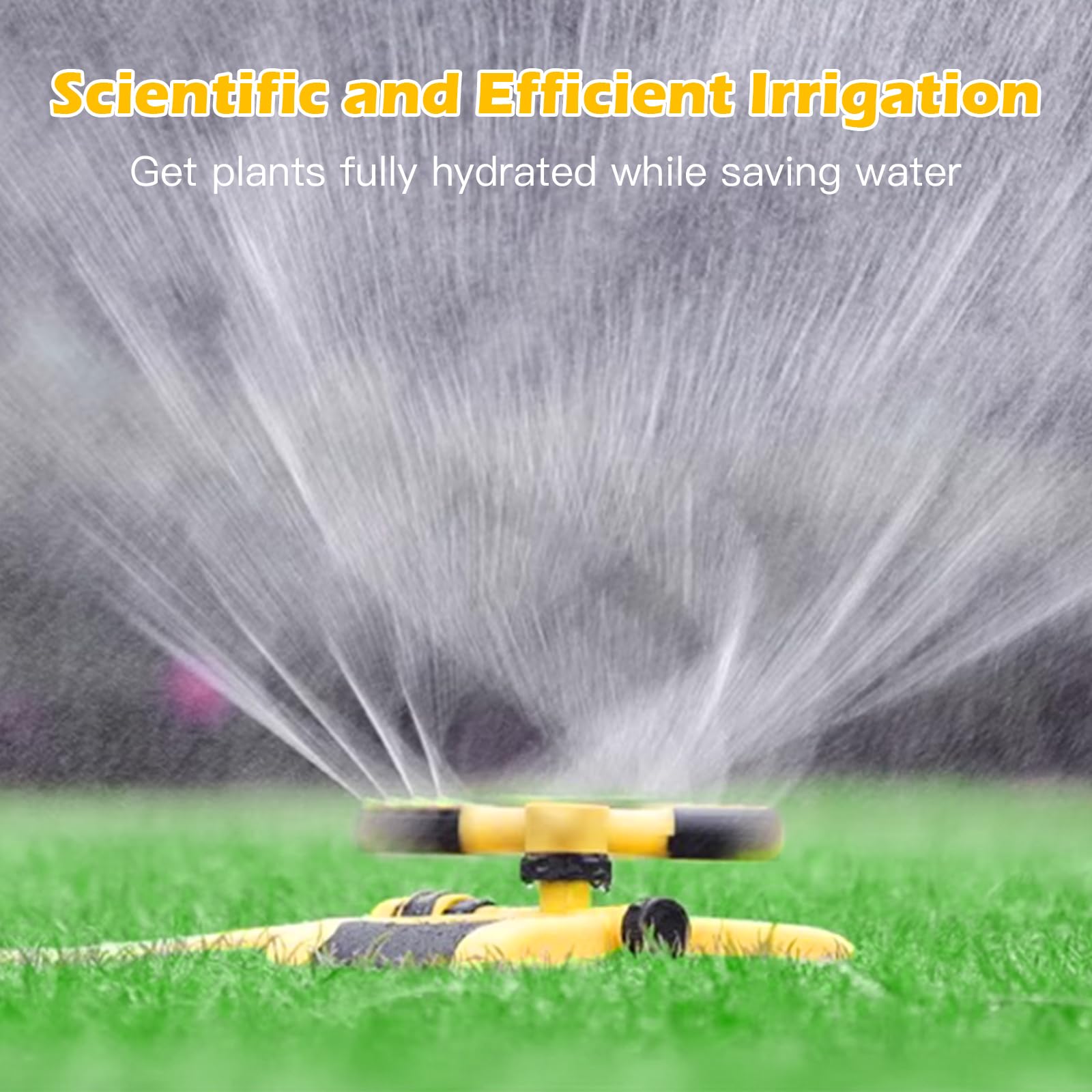 Mozziibazy Automatic Sprinklers for Yard, 360° Lawn Sprinklers for Yard, Water Sprinkler System for Lawn, Grass Sprinkler for Lawn, Sprinklers for Yard Large Area