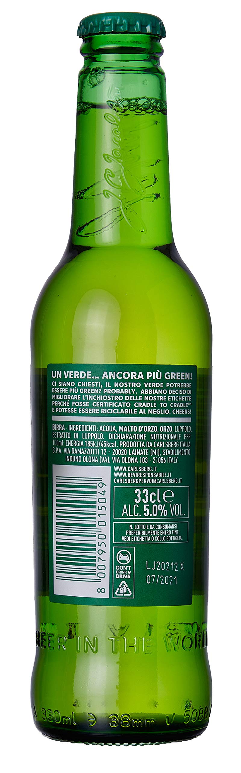 Carlsberg Birra Pilsner 24 Bottiglie da 330 ml