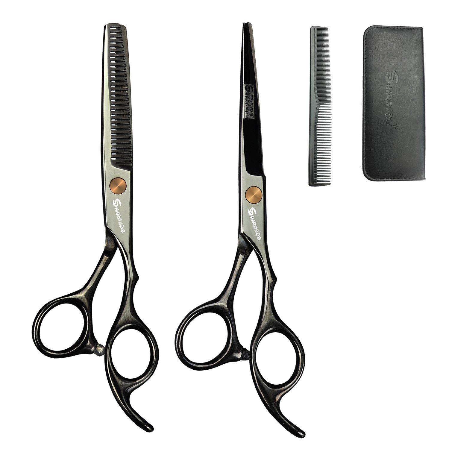 Ciseaux de coiffure contre les fourches avec ciseaux amincissants pour cheveux épais