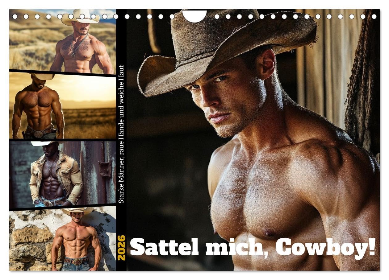 Sattel mich, Cowboy! UK-Version (Wall Calendar 2026 DIN A4 Landscape), CALVENDO 12 Month Wall Calendar — image 1