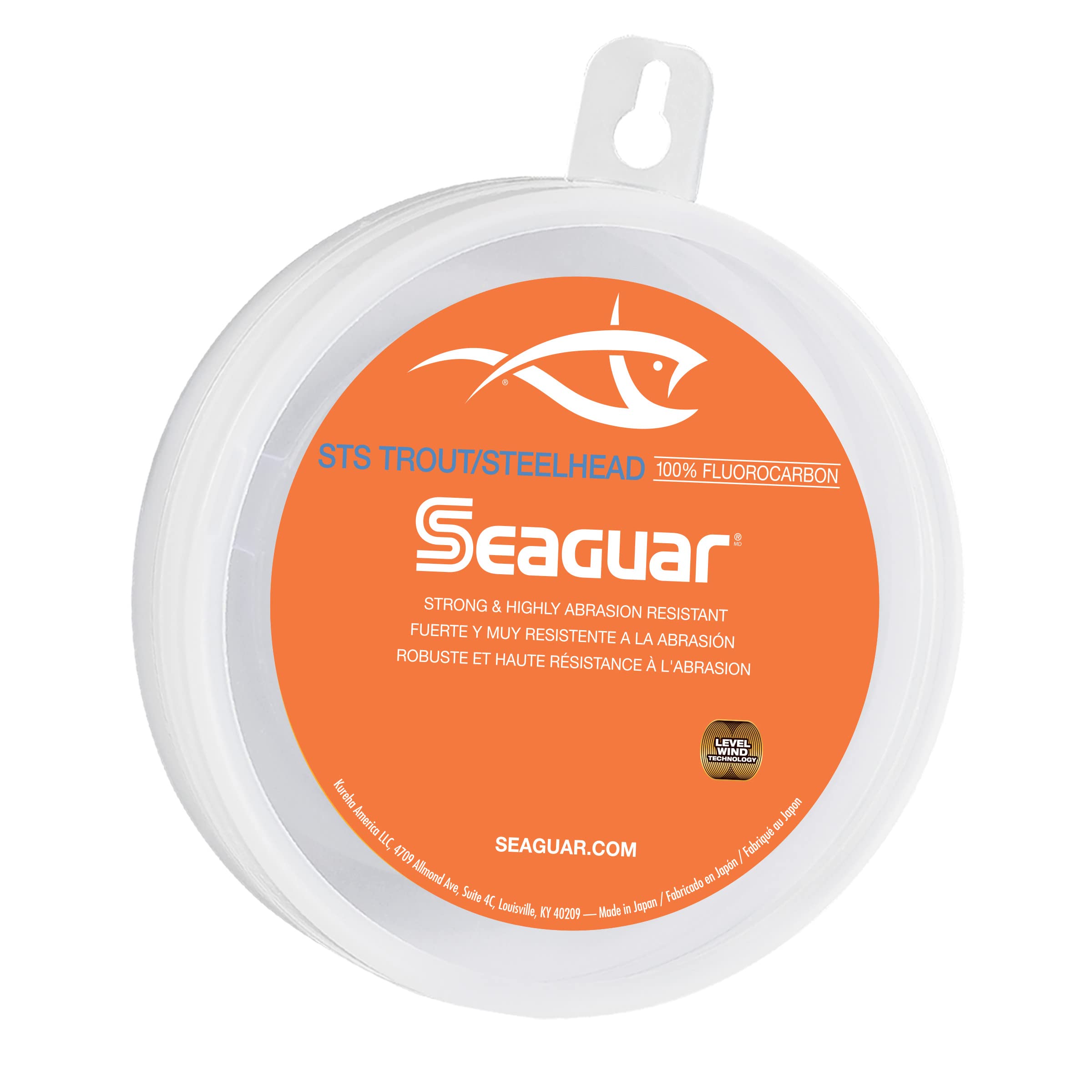 SeaguarSTS Trout & Steelhead Fishing Line, Strong and Abrasion Resistant, Premium 100% Fluorocarbon Performance Fishing Leader, Virtually Invisible