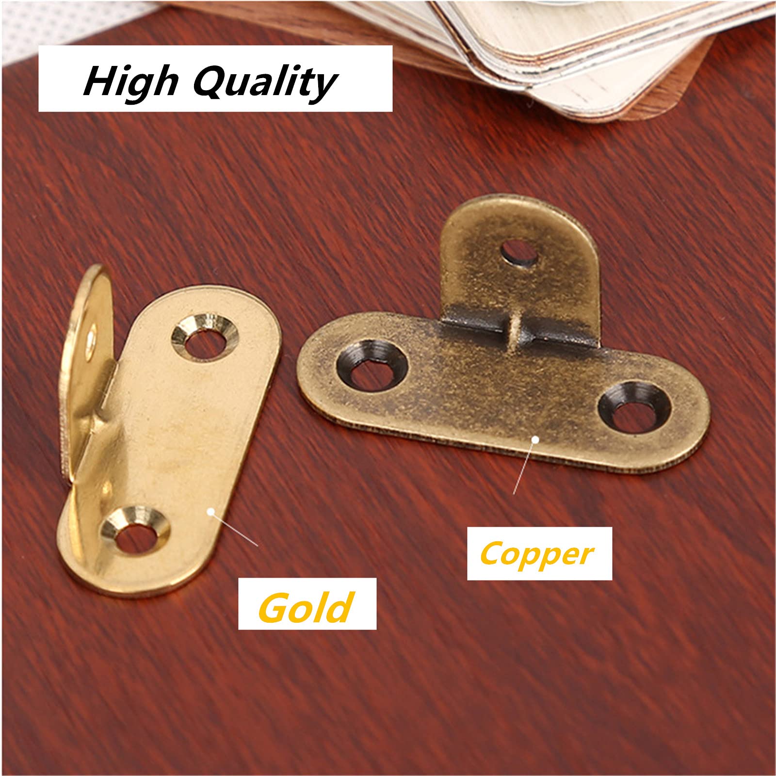 Quluxe 4 Pcs Pure Brass Corner Guards 90 Degree Right Angle Camphor...