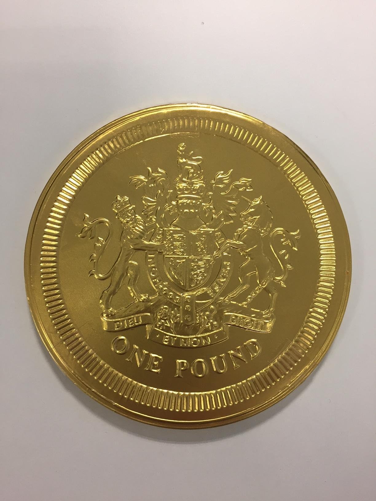 Giant Belgian Milk Chocolate Pound Coin