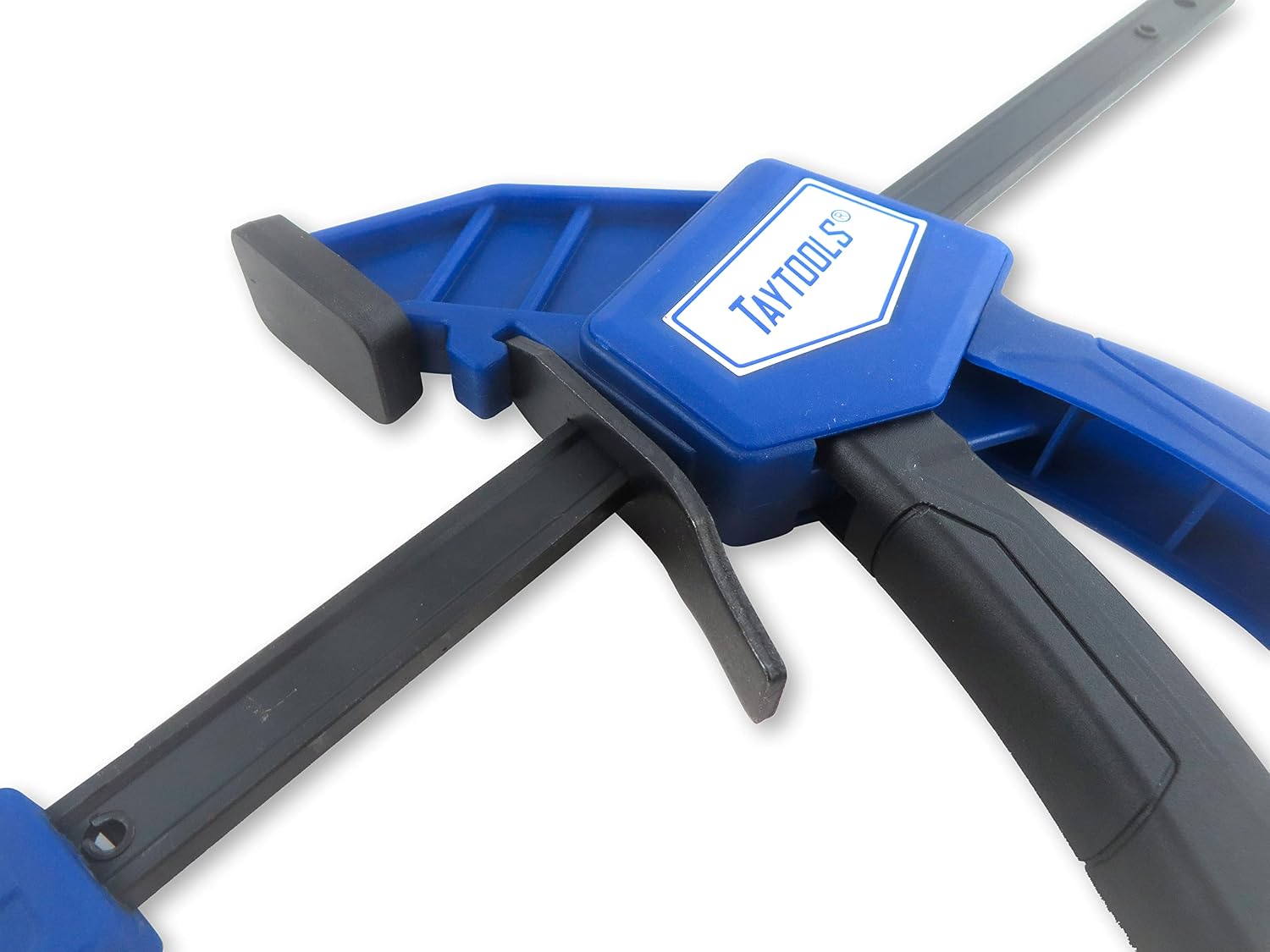 Taytools Quick Adjust Bar Clamp/Spreader, One-Handed Trigger Advancement/Release, 125 Pounds Force Generated, Hardened Steel I Beams for Woodworking, Carpentry and DIY Applications (2, 6 inch)
