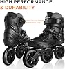 Inline Skates 3 Wheels 4.3 inches 110 mm Roller Skates Blades for Adults Women Men Professional Outdoor Fitness Inline Speed Skates Unisex