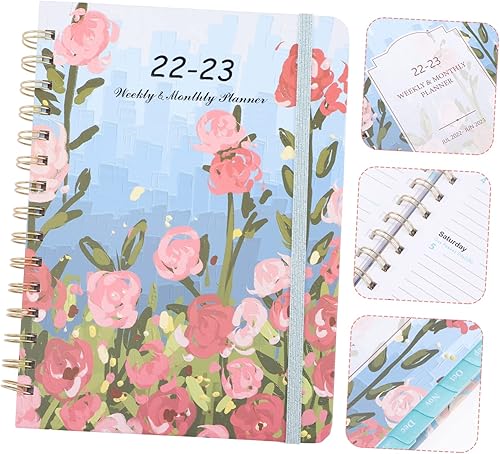 Miniatura 8 de Tofficu Agenda mensual 2022-2023, planificador mensual 2022-2023, planificador de calendario, cuadernos en espiral, cuadernos de bolsillo, blocs de