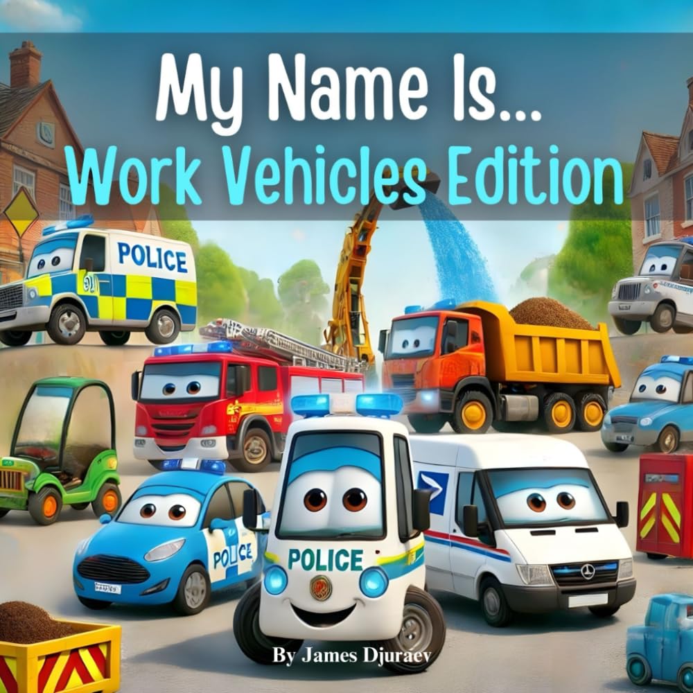 My Name Is... Work Vehicles Edition: Learn About Fire Trucks, Police Cars, Dump Trucks, Ambulances, and More