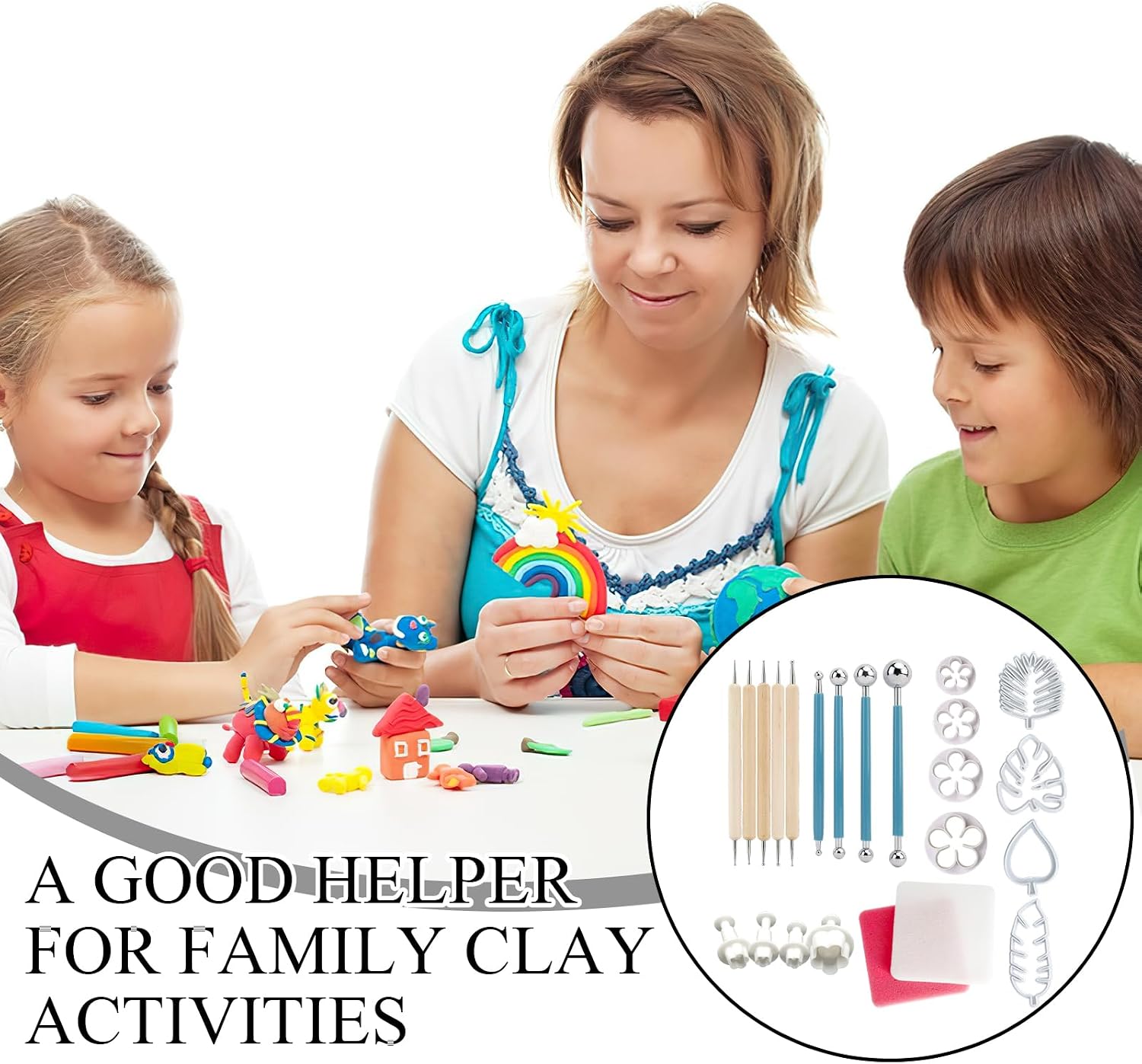 12 Pcs Spring Clay Cutters Set,3 Shapes Polymer Clay Cutters for Earrings,Polymer Clays Silicone Molds,Flower ClayPolymer Mini Molds,ClayPolymer Earring Making Kit for DIY Jewelry Accessories