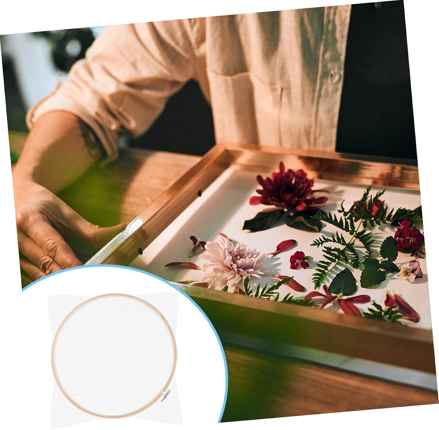 PHENOFICE DIY Paper Making Frame Craft Screen for Handmade Projects Safe and Durable for Arts Multi-Functional Mould for Paper Candles and Soaps