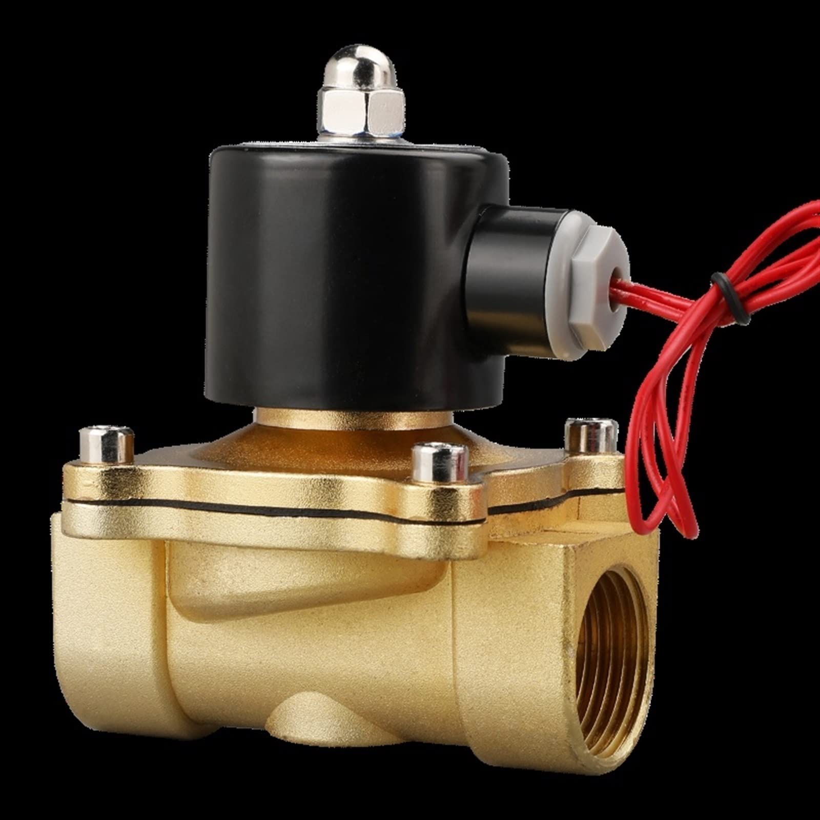 Elektryczny zawór elektromagnetyczny 1/4 "3/8" 1/2" 3/4" 1 "DN8/10/15/20/25/50, pneumatyczny normalnie zamknięty do wody, oleju i powietrza 12 V 24V 220V 110V (12v, DN25)