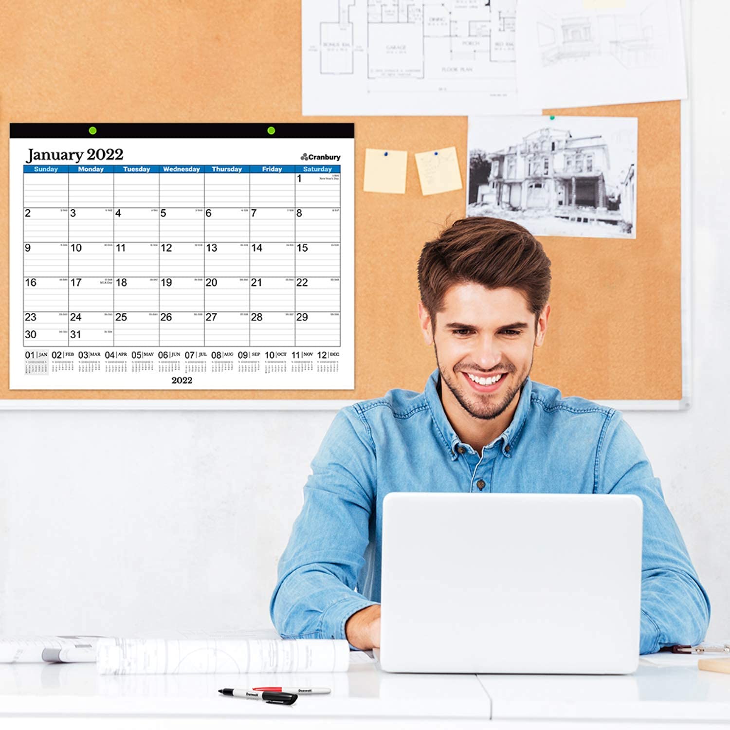 Buy CRANBURY Large Calendar 2022 2023 Blue 17x22 Use To June 2023 buy-cranbury-large-calendar-2022-2023-blue-17x22-use-to-june-2023