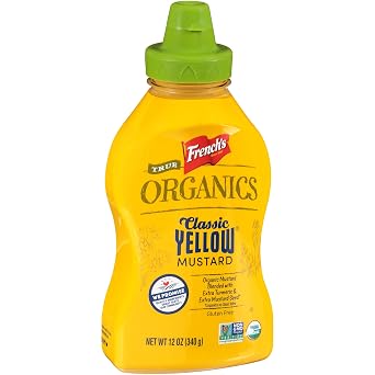 Frenchs True Organics Classic Yellow Mustard, 12 oz