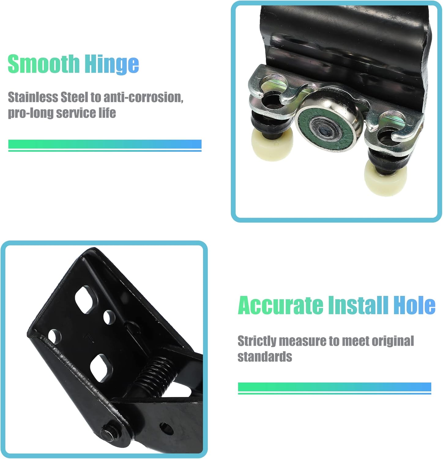 X AUTOHAUX Pair Left Right Side Power Sliding Door Roller for Honda Odyssey 1999-2004 Middle Center Sliding Door Roller Hinge Assy Replaces 72560-S0X-A53 72520-S0X-A53