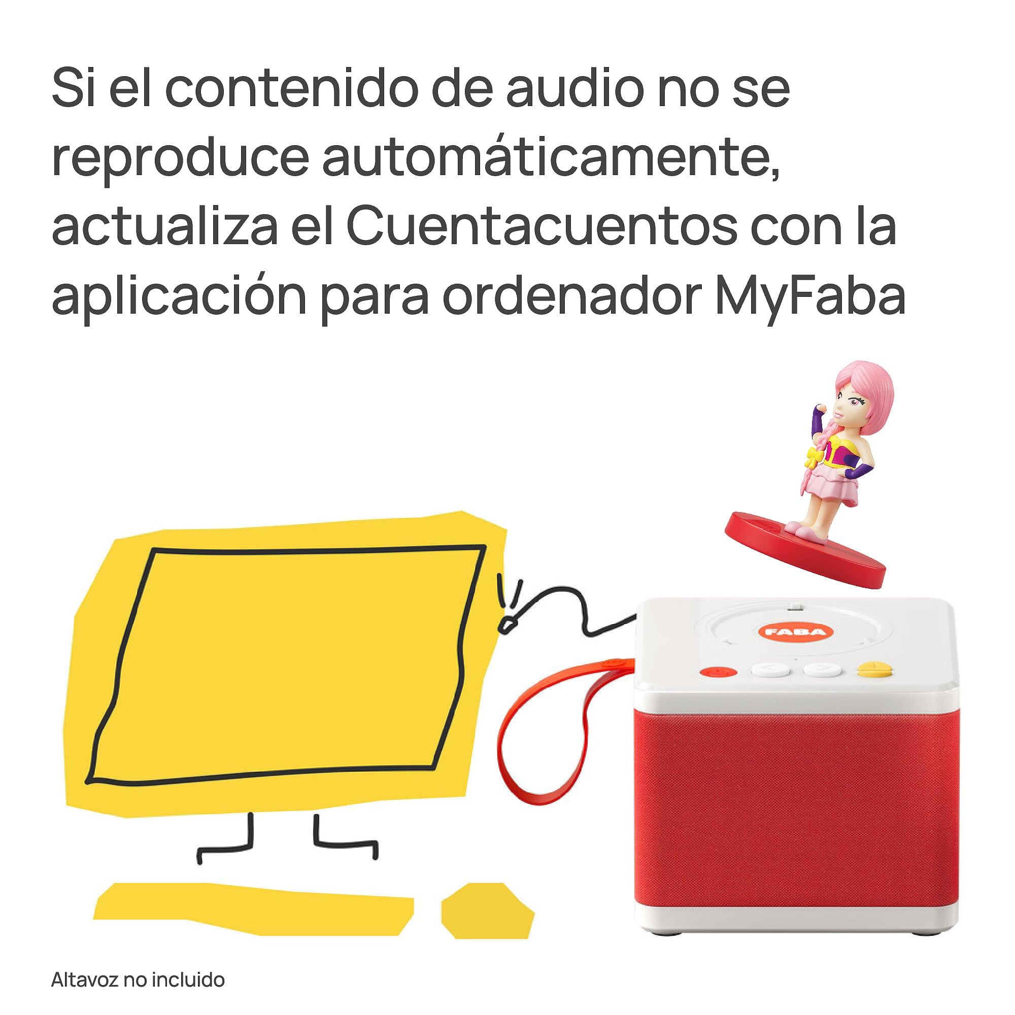 FABA Personaje Sonoro – Canta con Luli Pampín – Música, Canciones y Sonidos, para niños y niñas 1-3 años, Reproducción con FABA Cuentacuentos y FABA+, Juguete Educativo, versión en español — view 2