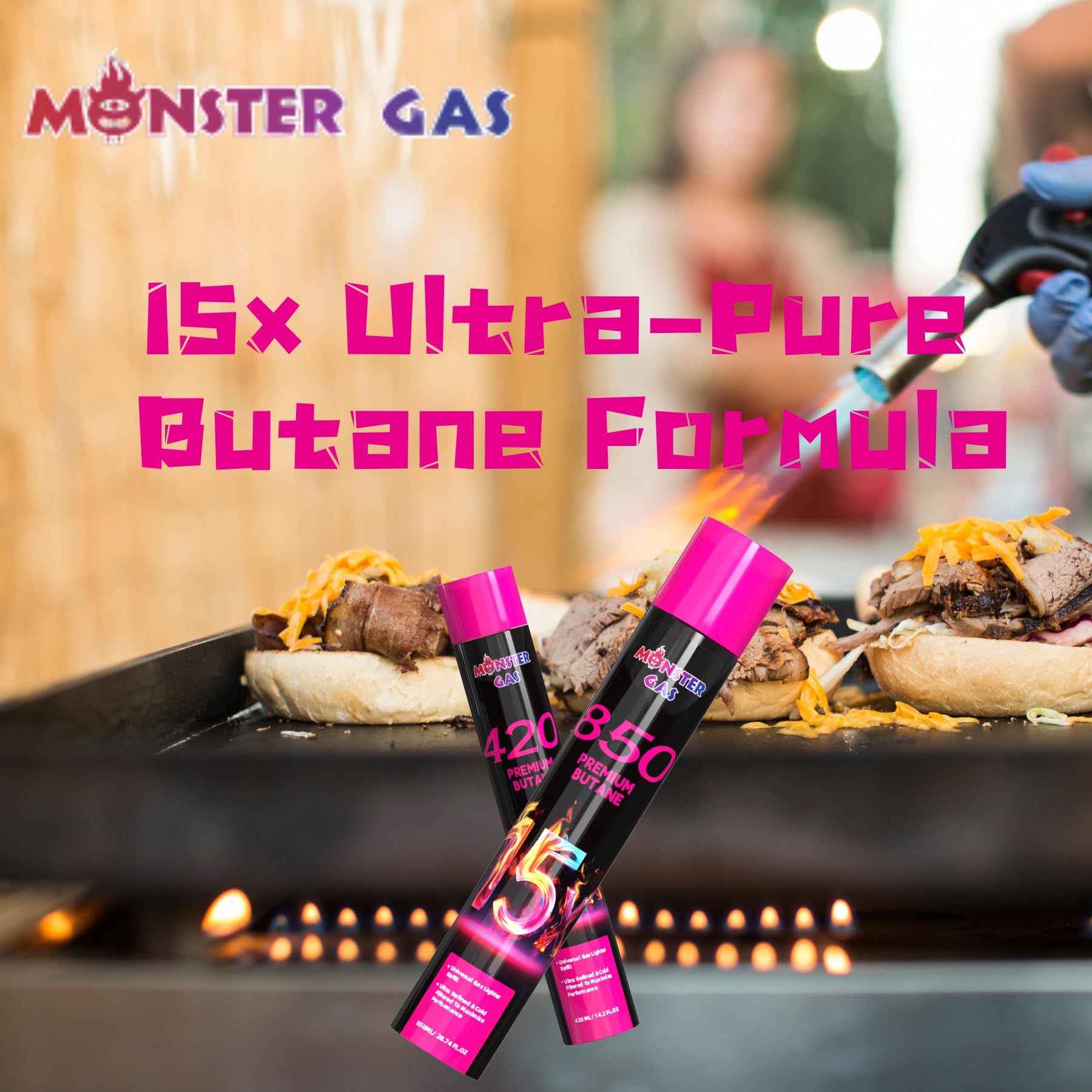 Amazon.com: Monster Gas 15x Ultra-Pure Butane Fuel Canisters 420ml Amazon.com: Monster Gas 15x Ultra-Pure Butane Fuel Canisters 420ml