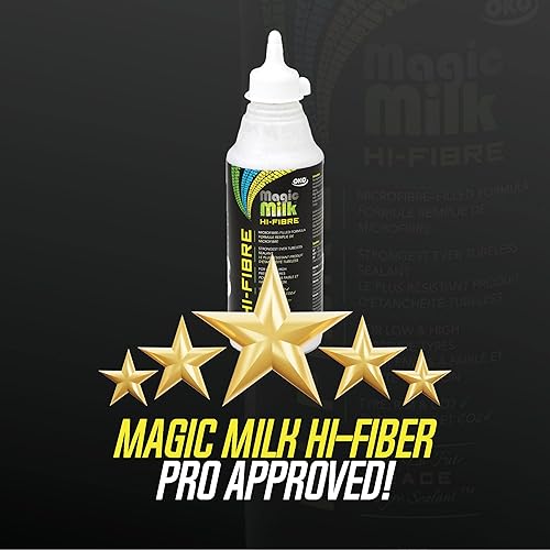 Miniatura 4 de Magic Milk Hi-Fiber Tubeless Tire Sealant - Microfiber-Filled Bike Tire Sealant for MTB, Road Race Bicycle Long-Lasting, Eco-Conscious Puncture