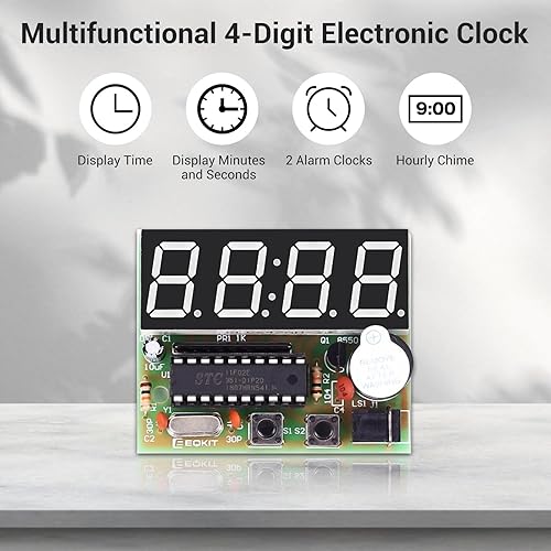 Vista 17 de MiOYOOW Kit de soldadura LED para árbol de Navidad, colorido RGB intermitente, proyecto de soldadura de Navidad 3D, kit de práctica de soldadura Kit