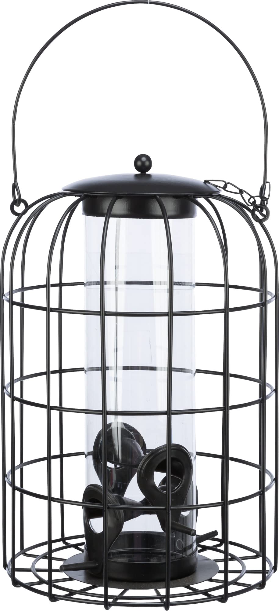 TRIXIE Tolva Alimento con Rejilla Protectora, Negro, 950