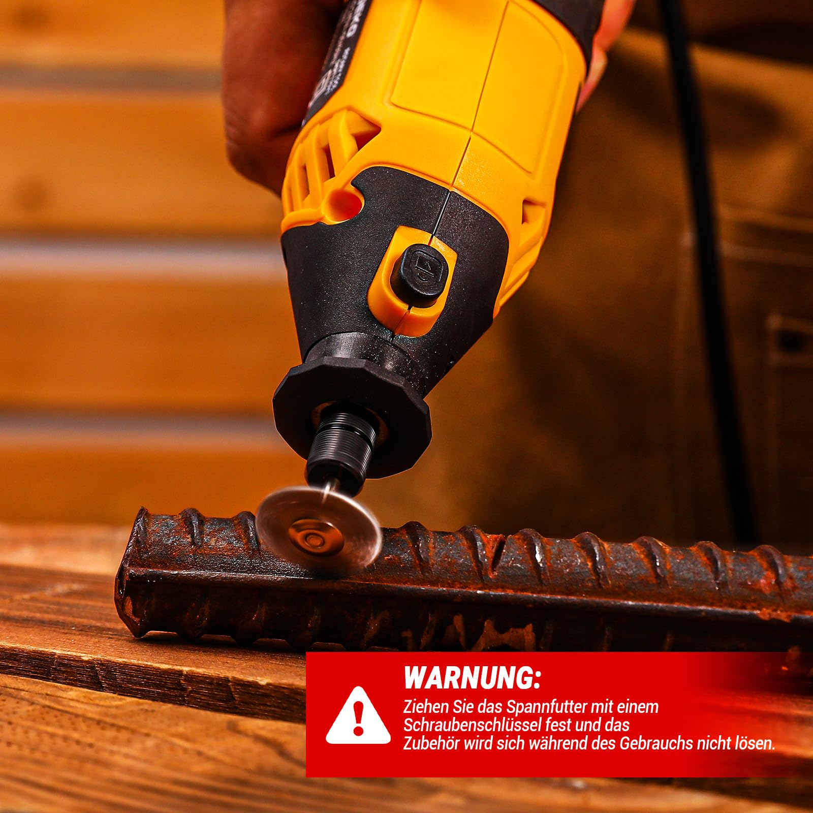 DEKOPRO Multifunktionswerkzeug, 170W Rotationswerkzeug mit 127 Zubehör, 6 Einstellbare Geschwindigkeiten, Verlängerbarer Mini Schleifer, Rotary Tool für Gravur, Bohren, Schneiden, Schleifen, Gravieren