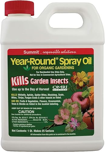 Summit 114-12 - Aceite en aerosol para concentrado de insectos de jardín 32 onzas