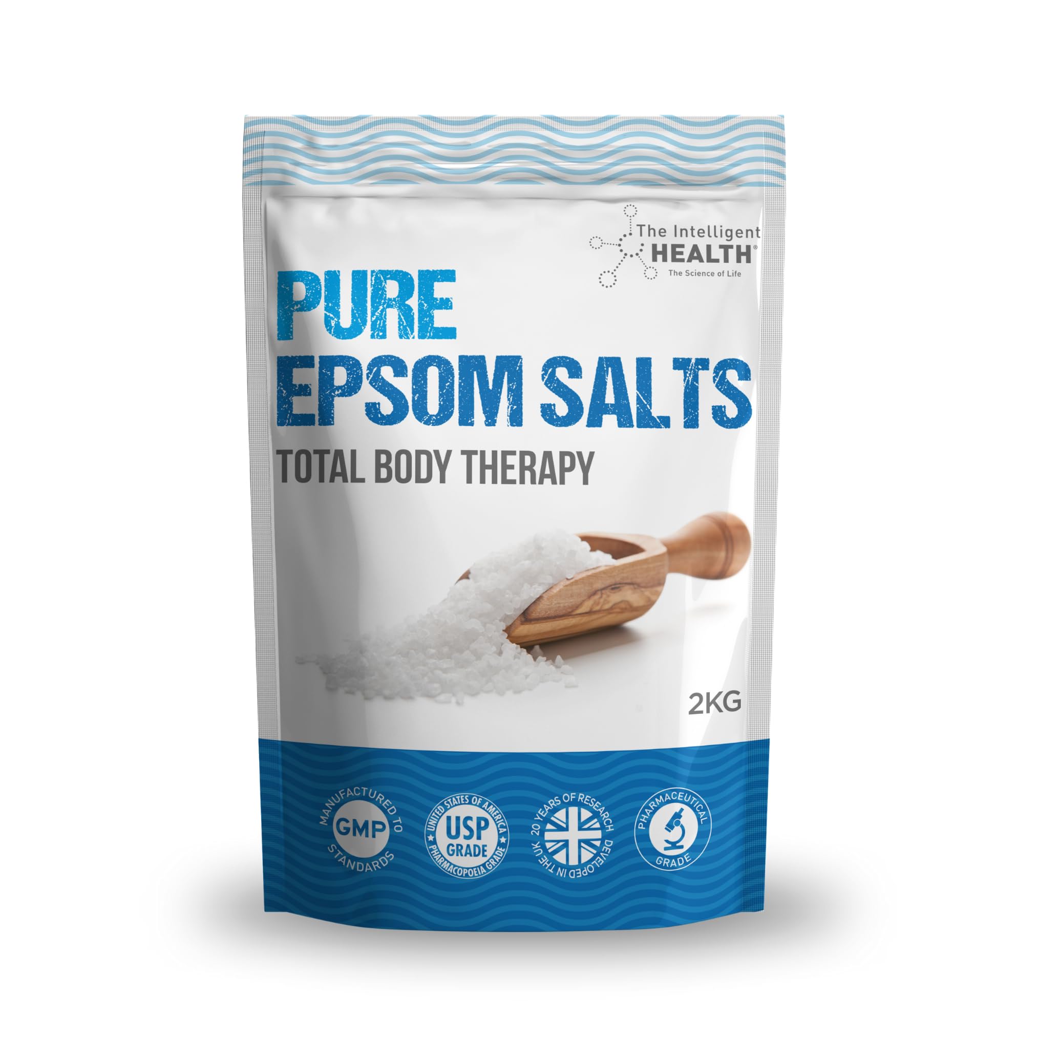 Pure Epsom Salts | Magnesium Sulphate Bath Salt (2kg Pack)