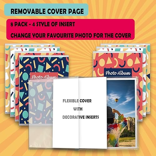 Miniatura 3 de Álbumes de fotos pequeños de 4 x 6 pulgadas, paquete de 8 unidades, capacidad para 36 fotos cada uno, mini álbumes de fotos de 4 x 6, álbumes