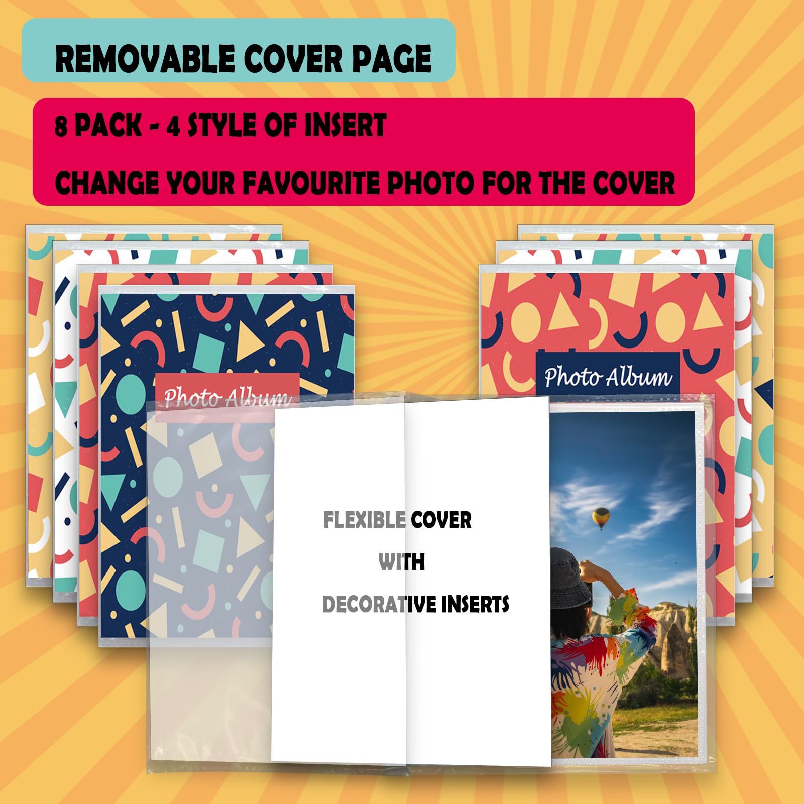 Artmag Lot de 2 petits albums photos de 10 x 15 cm, mini livre photo avec couverture en cuir, chaque album avec 26 pages transparentes peut contenir 52 photos, des œuvres d'art ou des cartes postales