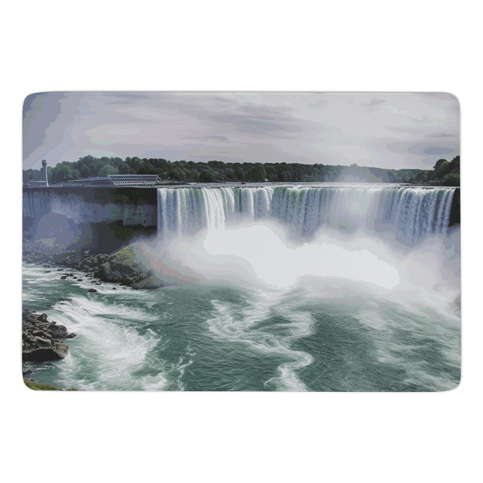 Tapis de bain lavable antidérapant grand format contre sols froids