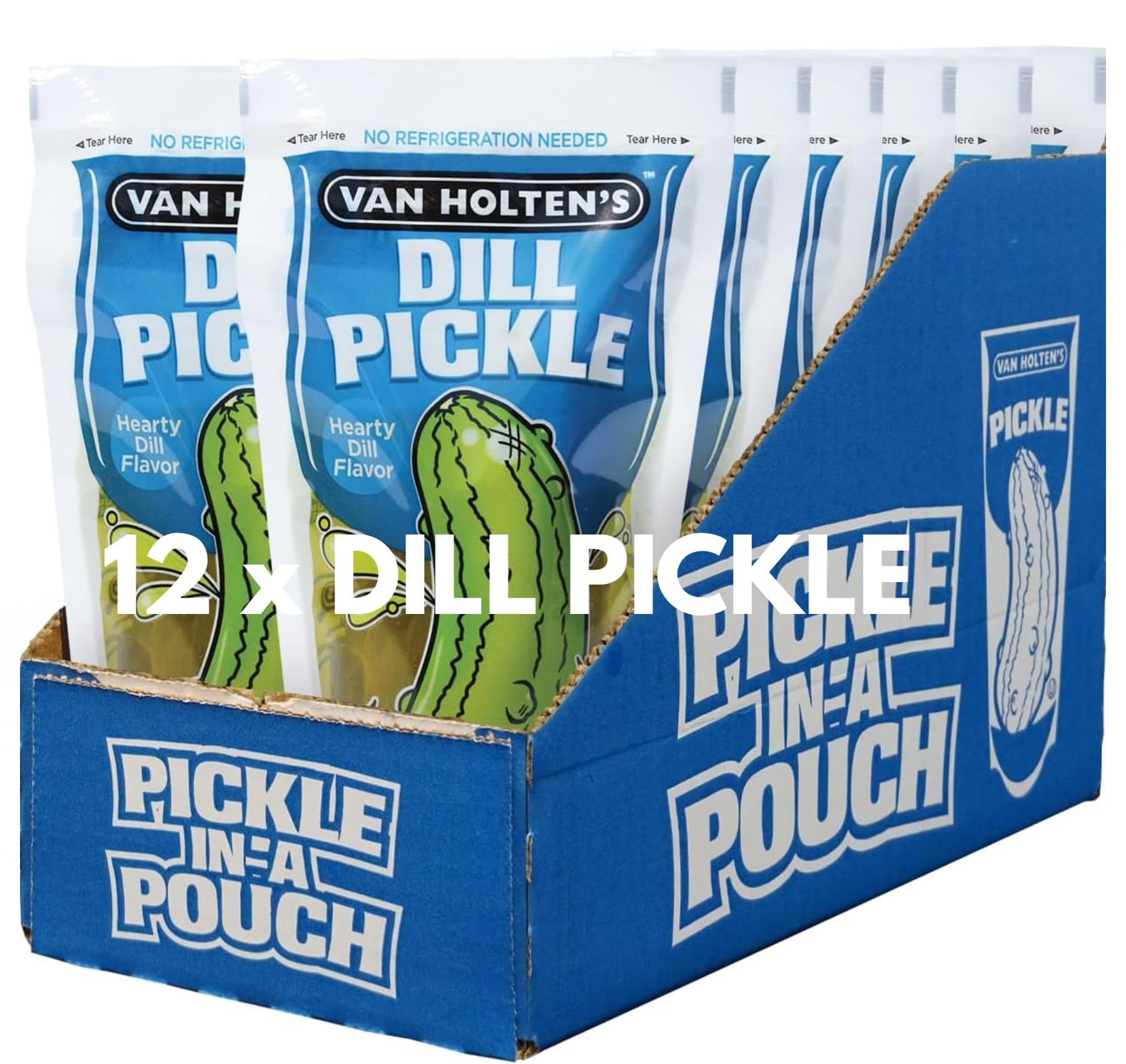 Van Holten's Pickle-In-A-Pouch 12 x Dill Pickles