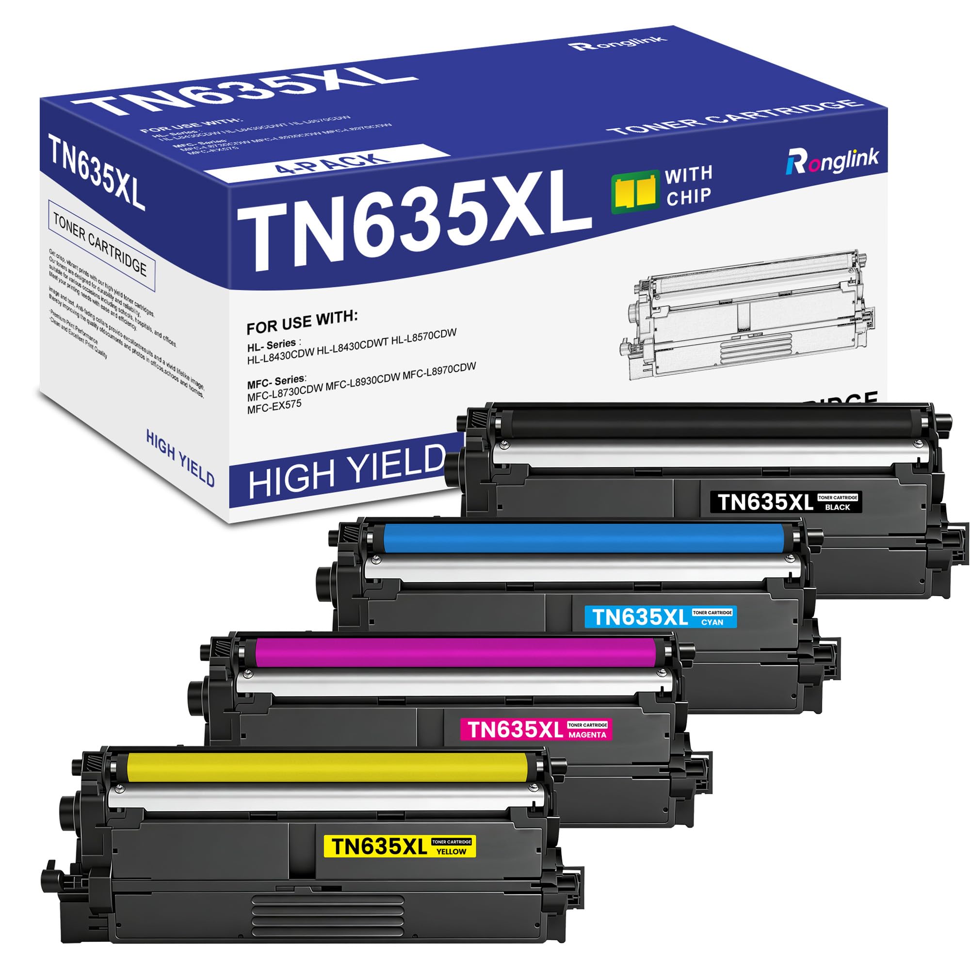 その他 RT-184437 Amazon.com: TN635XL Toner Cartridge (with New Chip) Replacement