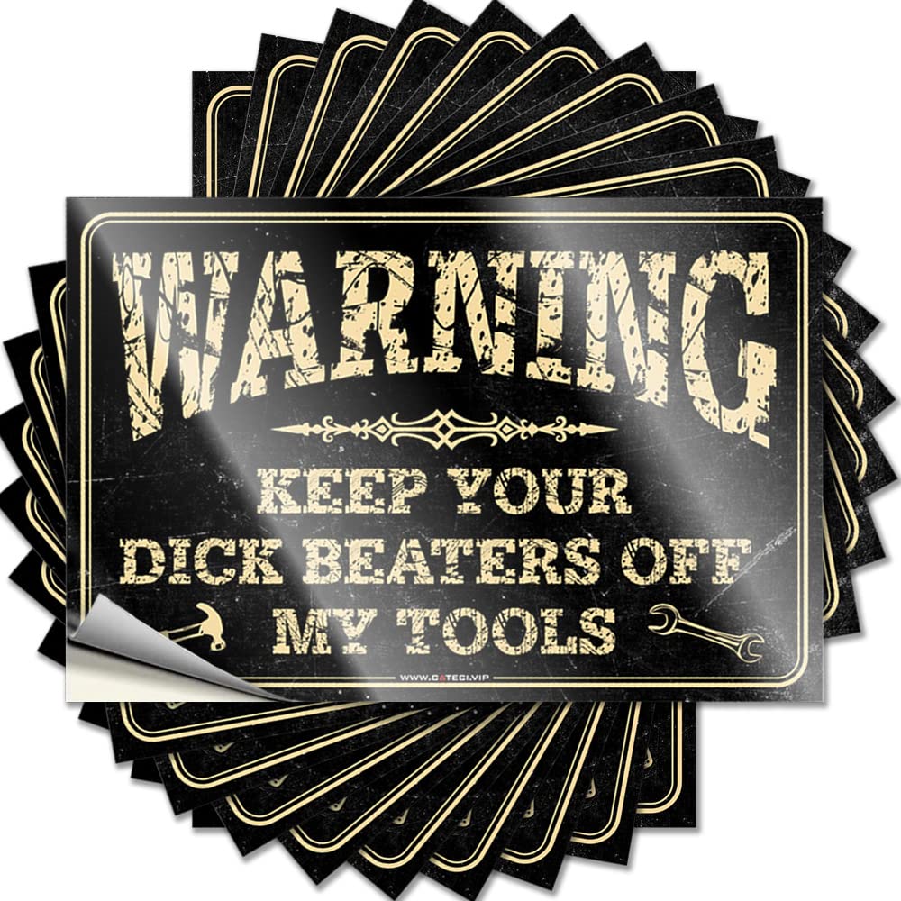 Funny Car Stickers Warning Keep Your Dk Beaters Funny Sticker 10 Pcs Love Stickers Stickers Funny(12X18CM)