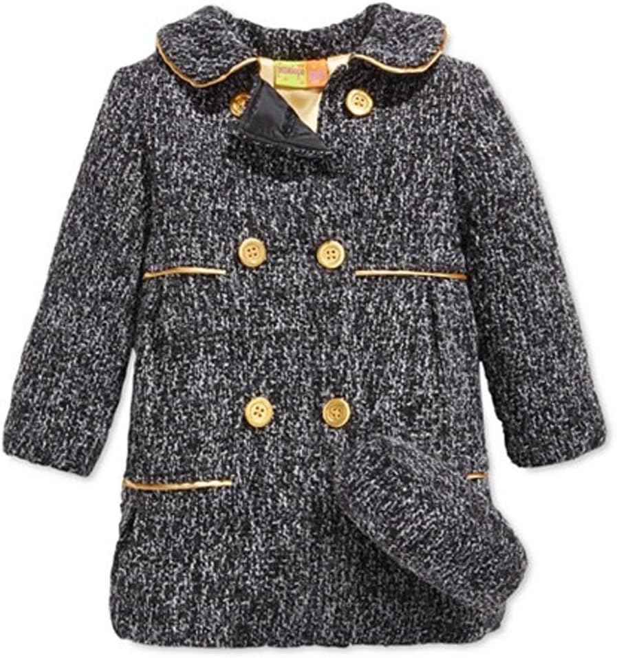 Penelope Mack Little Girl's Gold Button Coat with Hat