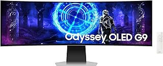 Samsung 49 Inch G9 OLED Silver DQHD Gaming Monitor with 240 Hz Refresh Rate, 0.03 ms, Gaming Hub - (LS49DG954SNXGO) [Canad...