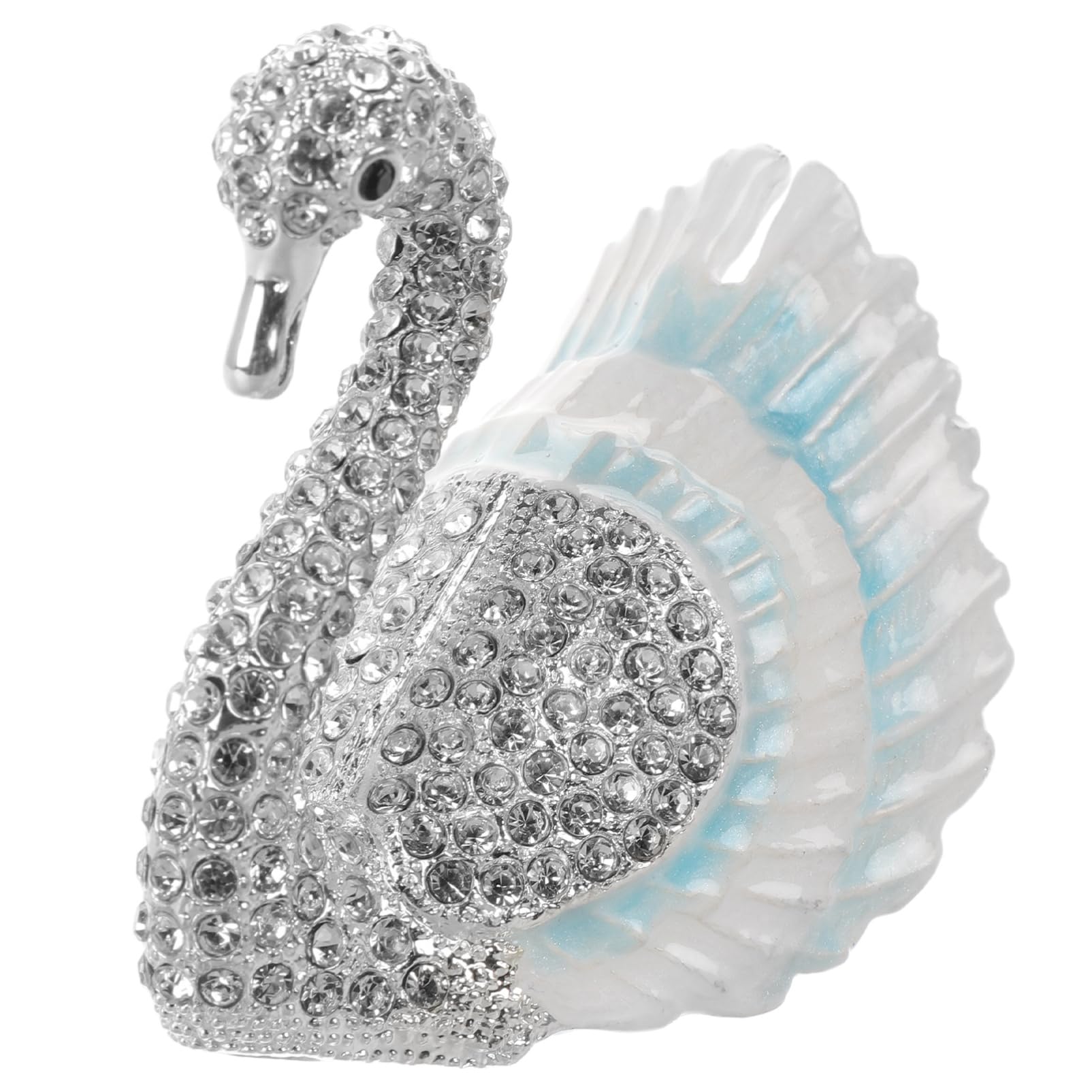 Boîte à bijoux cygne en cristal : le cadeau idéal et poétique pour table de toilette