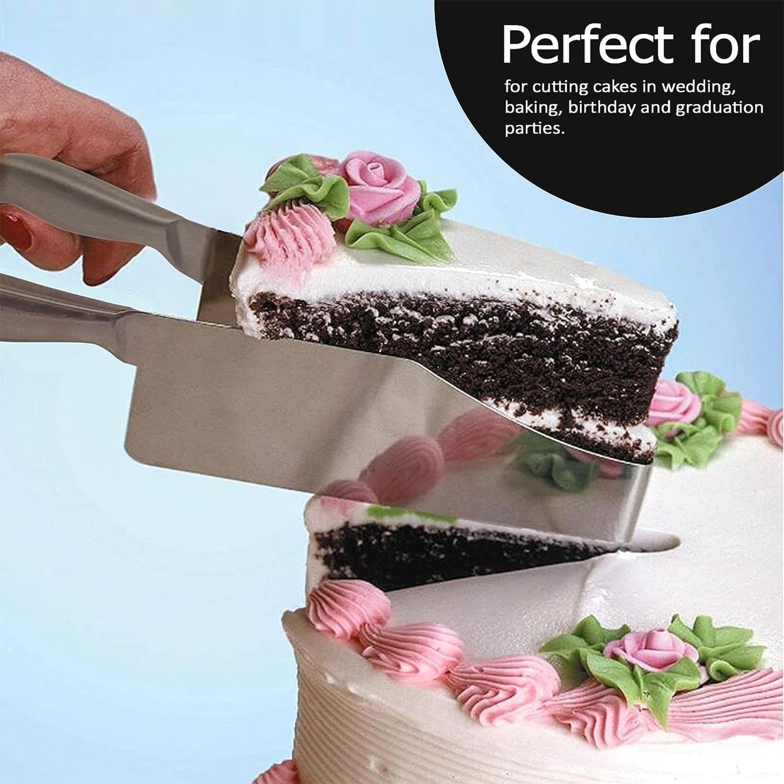 ステンレス製のケーキカッターケーキスライサーとリフトです Amazon｜ケーキスライサー ワイヤー ケーキカッター ステンレス