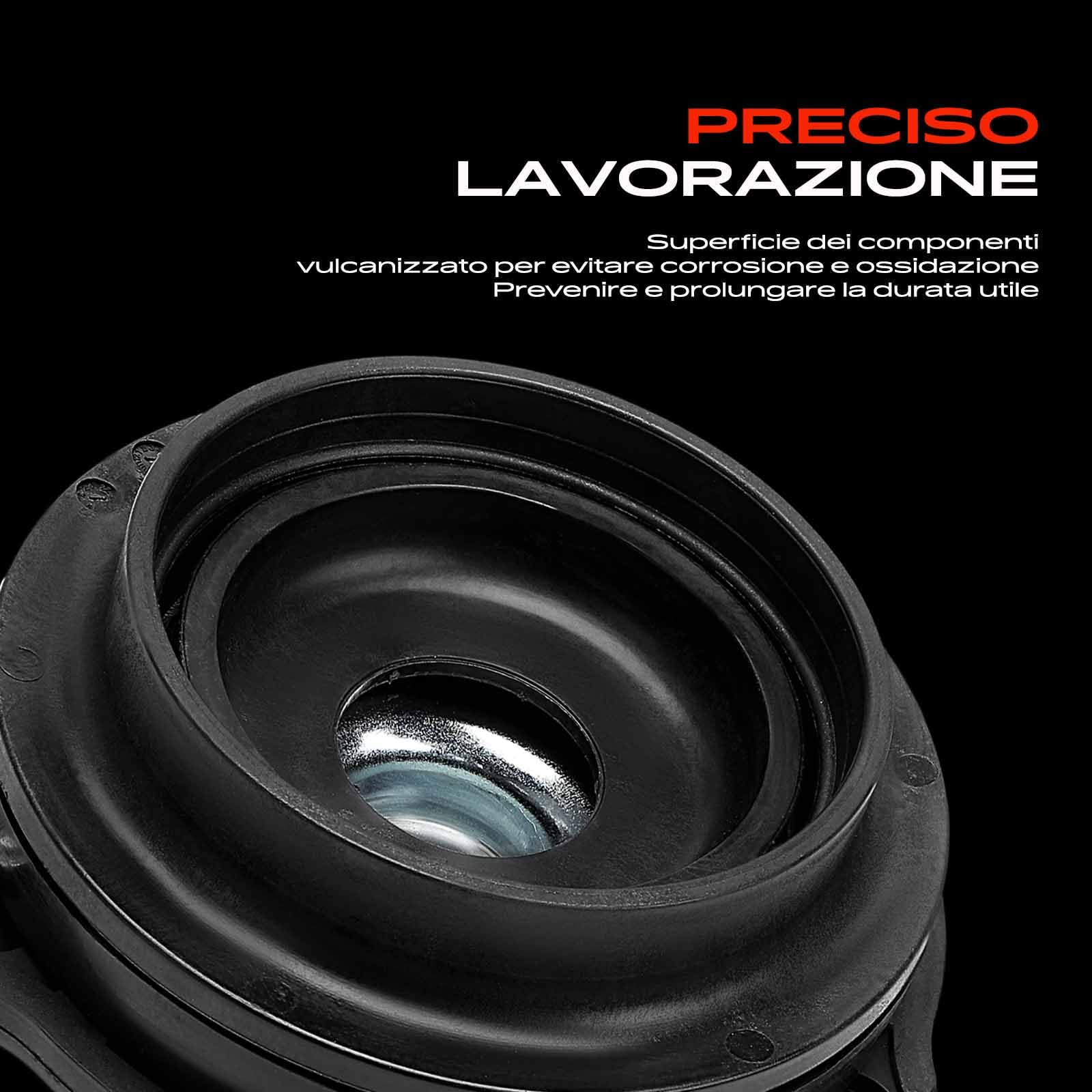 Frankberg 2x Cuscinetti a cupola Cuscinetto di supporto ammortizzatore Anteriore sinistro Destro Compatibile con 500X 334 SUV Compass M6 M7 MP MV Renegade B1 BU BV Renegade Van B1 BU Replace# 52128763