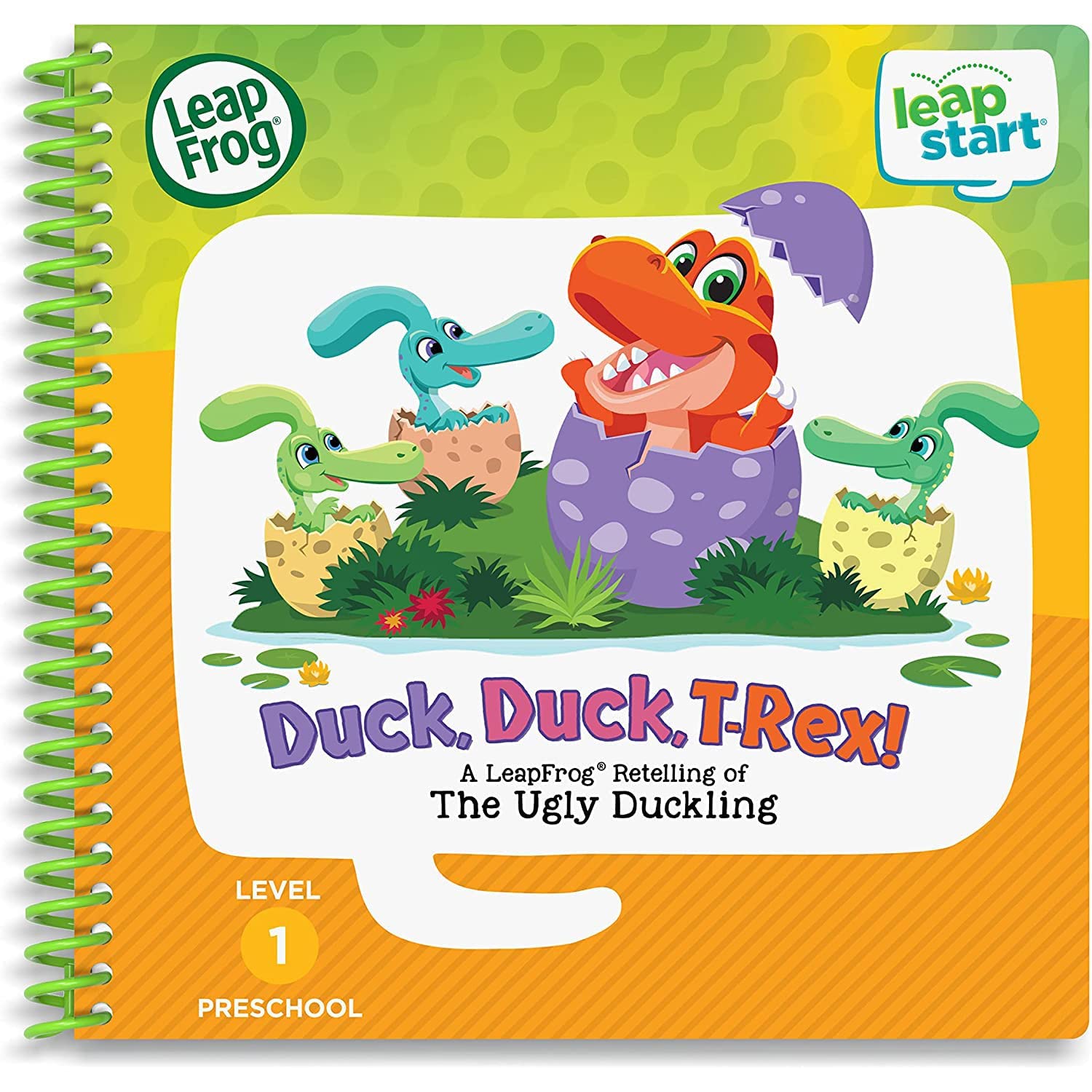 LeapFrog LeapStart prescolare (Livello 1) Libro delle storie: Anatra, T-Rex! - Un conteggio di The Ugly Duckling (Versione inglese) (80-482700)