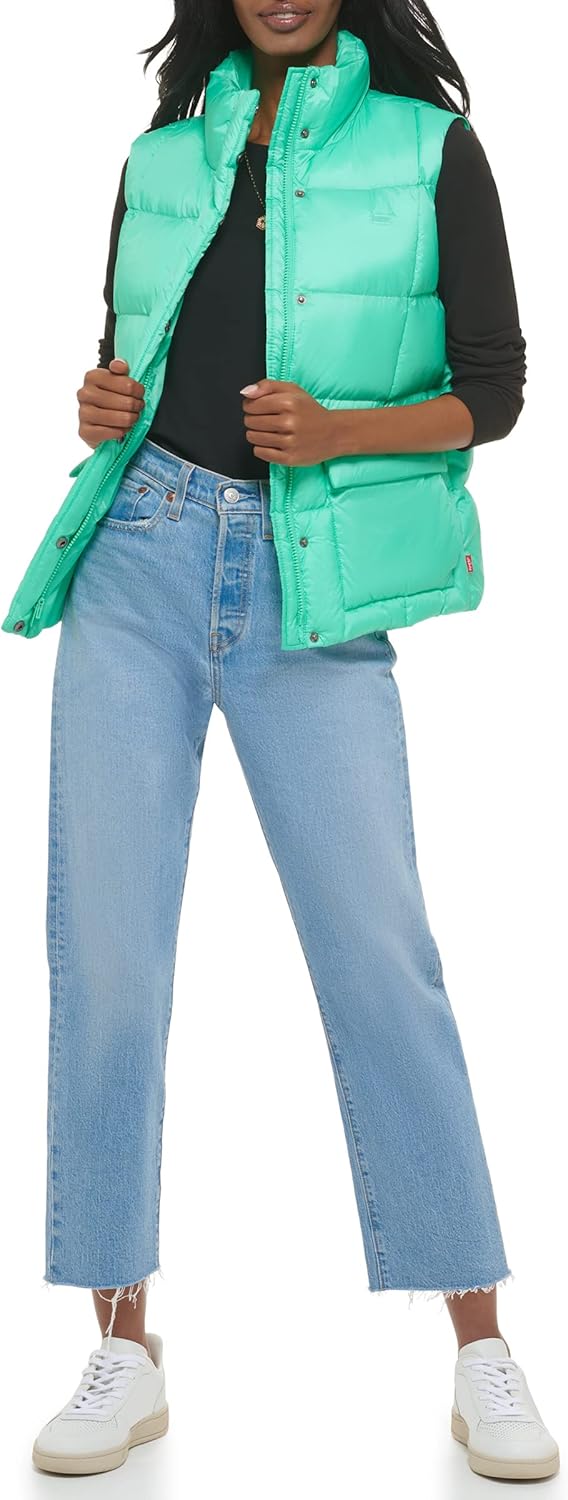 Levi's Womens Sporty Box Quilted Puffer Vest - Image 2