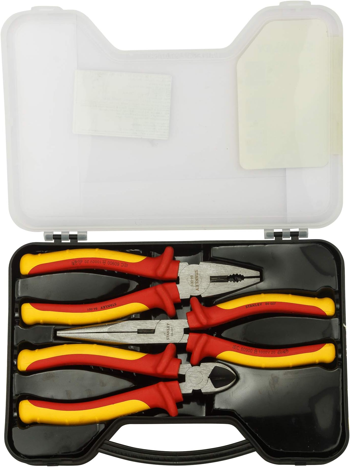 84-011 VDE 160/185/210mm Plier Set (3-Pieces) (Yellow & Black)