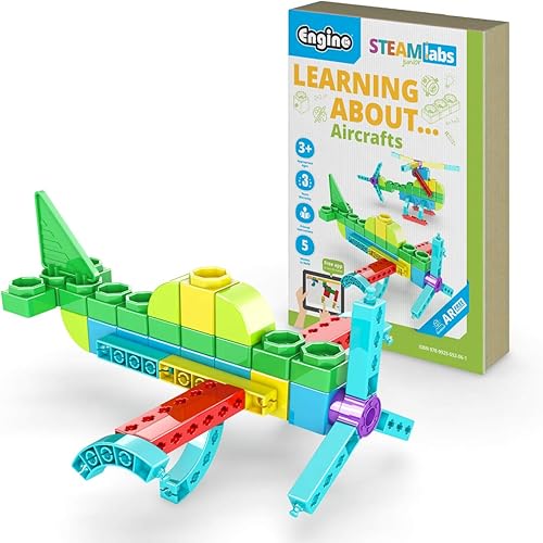 Engino STEAM Labs Learning About Aircraft Bloque de construcción y juguete de construcción para mayores de 3 años